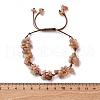 Adjustable Natural Gemstone Braided Bead Bracelets for Women BJEW-U035-02-7