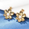 304 Stainless Steel Earrings EJEW-D319-04G-1