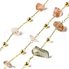 Handmade Natural Rutilated Quartz Chip Beaded Chains CHC-F020-09G-04-1