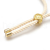 Cotton Cord Bracelet Making KK-F758-03K-G-3