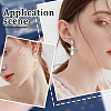 CREATCABIN 8 Pairs 2 Color Flower Shape Brass Cubic Zirconia Stud Earring Findings KK-CN0003-21-5