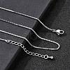 1MM Brass Box Chain Necklaces NJEW-Z083-01P-2