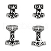 Unicraftale 4Pcs 2 Style 304 Stainless Steel Pendants STAS-UN0043-52-1