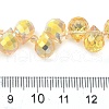 Electroplate Glass Beads Strands EGLA-D030-17J-4