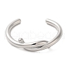 304 Stainless Steel Wire Wrap Cuff Bangles BJEW-Q773-06E-P-3