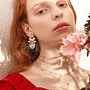 HOBBIESAY 24Pcs Alloy Stud Earring Findings EJEW-HY0001-06-7