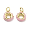 Brass Enamel Charms KK-U060-32G-1