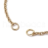 2Pcs 2 Colors Adjustable 304 Stainless Steel Cable Chains Bracelets Making AJEW-JB01216-3