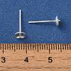 Brass Studs Earrings Finding KK-K383-01C-S-3