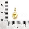 Brass Pave Cubic Zirconia Charms KK-Q097-03C-G-3