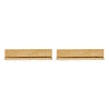 Cuboid Ion Plating(IP) 304 Stainless Steel Stud Crawler Earrings EJEW-O052-45G-5