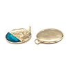 Brass Enamel Pendants KK-A155-12G-3