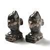 Natural Plum Blossom Jasper Figurines G-C245-08-2