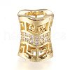 Brass Micro Pave Cubic Zirconia Beads ZIRC-J018-29-2