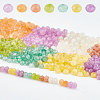  480Pcs 8 Colors Dyed Natural Malaysia Jade Rondelle Beads Strands G-NB0002-88-4