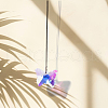 SUPERFINDINGS 3Pcs Glass Butterfly Pendant Decorations AJEW-FH0005-36-4