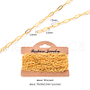 Brass Paperclip Chains CHC-R134-G-3