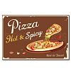 Vintage Metal Tin Sign AJEW-WH0157-149-1