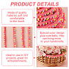 AHADERMAKER 10 Yards Polyester Pom Pom Ball Tassel Ribbons DIY-GA0007-35A-4