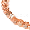Electroplate Transparent Glass Beads Strands EGLA-L044-A-3