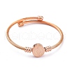 304 Stainless Steel Cuff Bangles Sets BJEW-M284-15-2