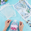 SOFPLATE 50pcs Large Organza Pouches Portable Shoes Bag Travel Storage Drawstring Bags OP-SP0001-03C-01-3