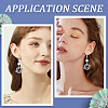 Beebeecraft 12Pcs Brass Micro Pave Clear Cubic Zirconia Huggie Hoop Earring Findings EJEW-BBC0001-25P-5