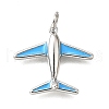 Brass Enamel Pendants KK-V011-24P-1