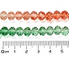 Transparent Painted Glass Beads Strands DGLA-A034-T6mm-A04-3