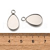 304 Stainless Steel Pendant Cabochons Settings STAS-F311-07P-3