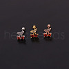 Cherry Brass Micro Pave Cubic Zirconia Cartilage Earrings for Women WG9FBC0-01-1