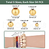   250Pcs 5 Style Brass Beads KK-PH0009-28-2