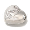 Rack Plating Brass Micro Pave Cubic Zirconia Pendants KK-I722-04P-Z-2