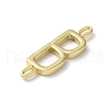 Rack Plating Brass Connector Charms KK-P245-07G-B-2