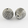 Round Antique Acrylic Beads X-PACR-S208-36AS-1