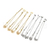   8Pcs 2 Style Adjustable 304 Stainless Steel Slider Bracelet Making AJEW-PH0011-83-1
