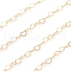 3.28 Feet Brass Heart Link Chains X-CHC-D026-15B-G-2