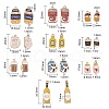 50Pcs 10 Styles Alloy Enamel Pendants PALLOY-CJ0001-158-2