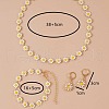 Daisy Alloy Enamel Link Chain Necklaces & Link Bracelets & Hoop Earrings Sets FS-WGB8665-01-3
