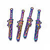 Rainbow Color Alloy Pendants PALLOY-N163-113-NR-1