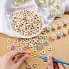  70Pcs 4 Style Unfinished Wood Slices DIY-NB0007-67-4
