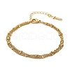 304 Stainless Steel Multi-strand Bracelets BJEW-Q051-02G-B-2