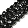 Natural Obsidian Beads Strands G-P544-E02-01-1