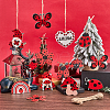SUNNYCLUE 1 Set Ladybug Wood Pendant Decorations DIY-SC0026-45-4