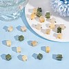 ARRICRAFT 24Pcs 3 Colors Natural Jade Charms G-AR0006-18-4
