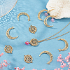   40Pcs 2 Styles Tibetan Style Alloy Links Connectors TIBE-PH0001-35-2