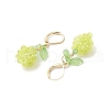 Acrylic Glass Leverback Earrings EJEW-MZ00443-4
