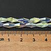 Transparent Electroplate Glass Beads Strands GLAA-K064-05A-AB03-4