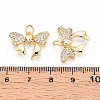 Brass Micro Pave Cubic Zirconia Pendants KK-N257-40G-3