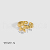 Elegant European and American Stainless Steel Cuff Ring for Women NZ5759-5-1